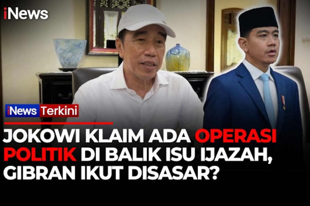 Jokowi Sebut Ada Dugaan Operasi Politik di Balik Isu Ijazahnya dan Gibran