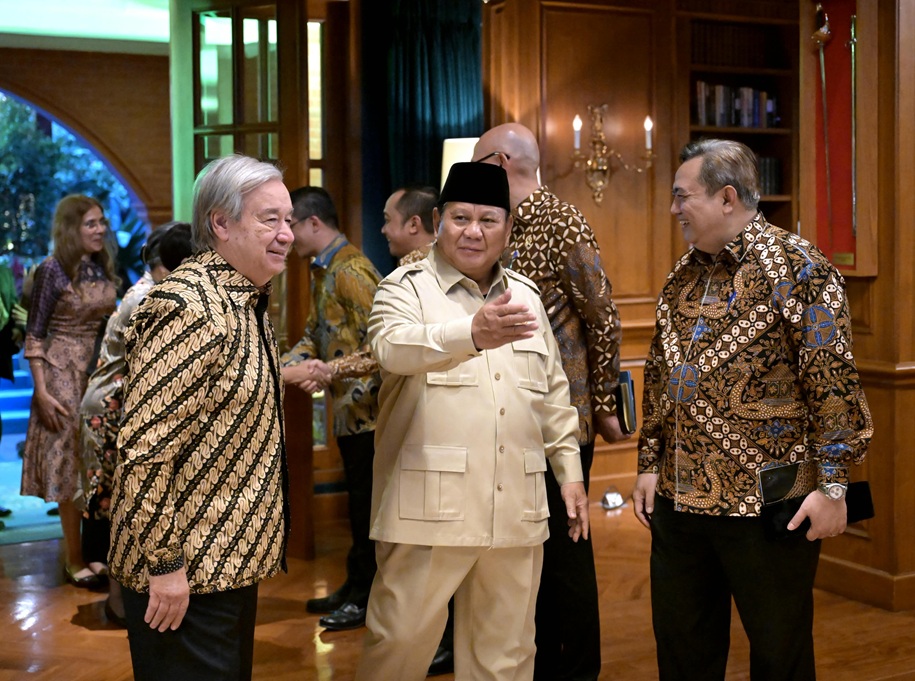 Prabowo Jamu Sekjen PBB Guterres di Hambalang, Ini yang Dibahas