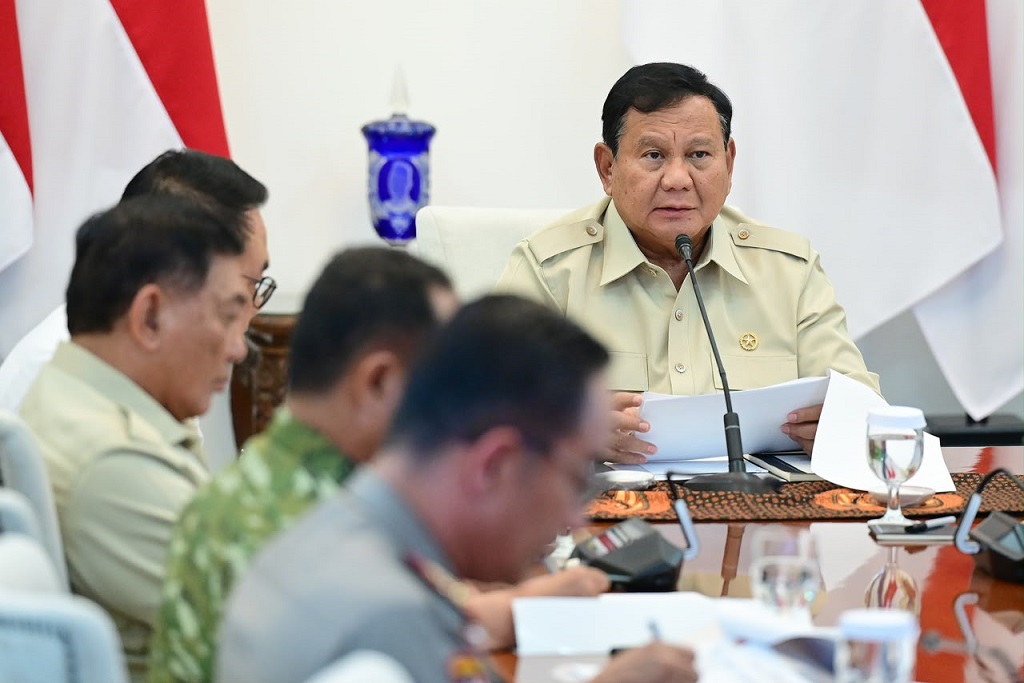 Presiden Prabowo kembali Pimpin Rapat Penanganan Karhutla Hari Ini