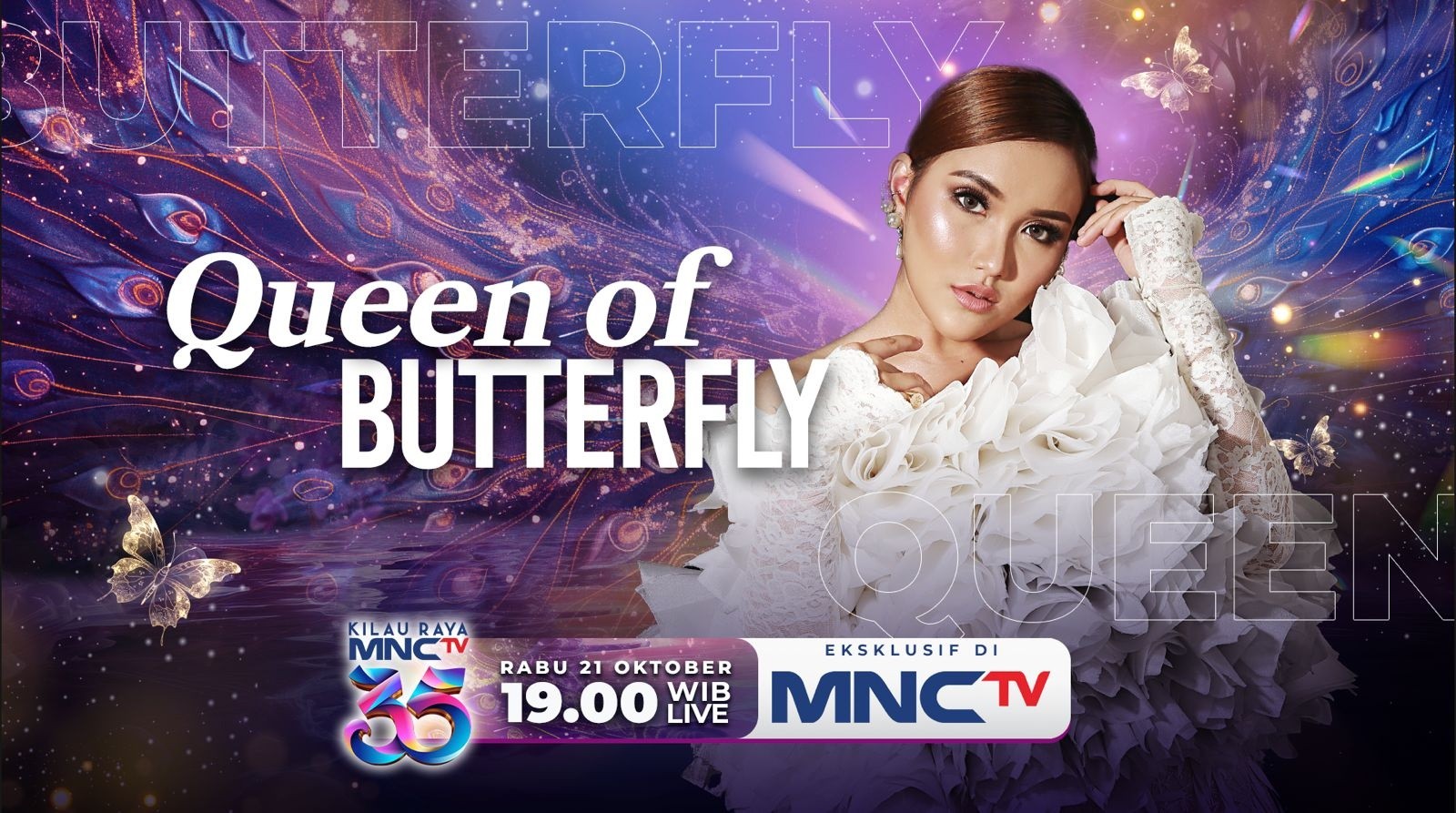 Kilau Raya MNCTV 35: Perjalanan sang Queen of Butterfly Siap Tampil Memukau dalam Harmoni Ayu Ting Ting