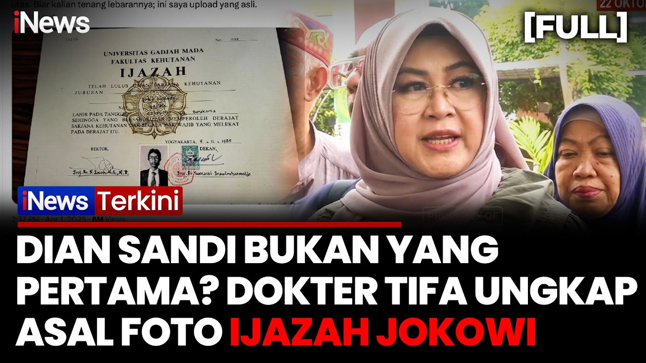 Dokter Tifa Pertanyakan Asal-usul Foto Ijazah Jokowi, Dian Sandi Mengaku Tak Pernah Lihat Aslinya