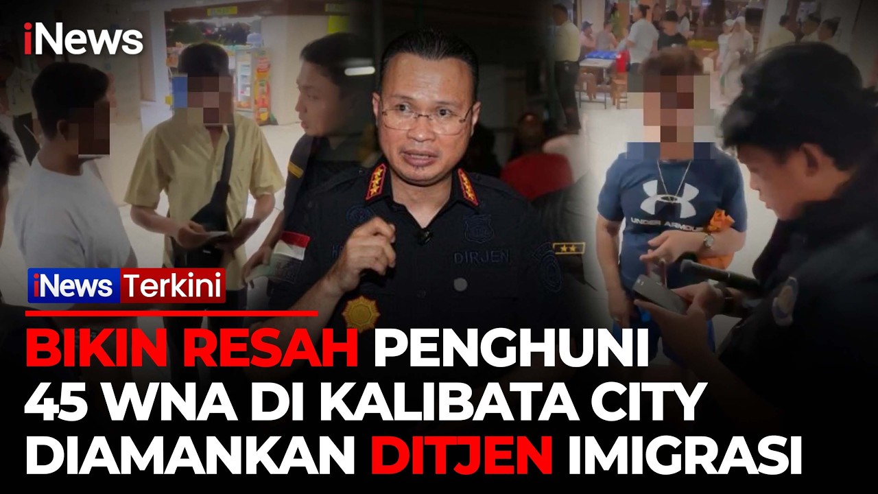 Petugas Gabungan Imigrasi Razia WNA di Kalibata City, 45 Orang Diamankan