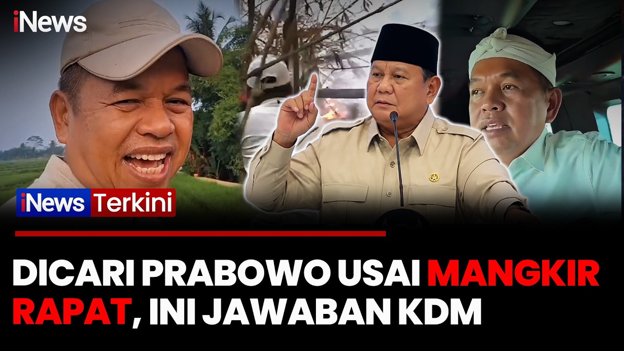 Prabowo Cari Dedi Mulyadi saat Rakornas, Ternyata KDM Ada di Gunung Ciremai