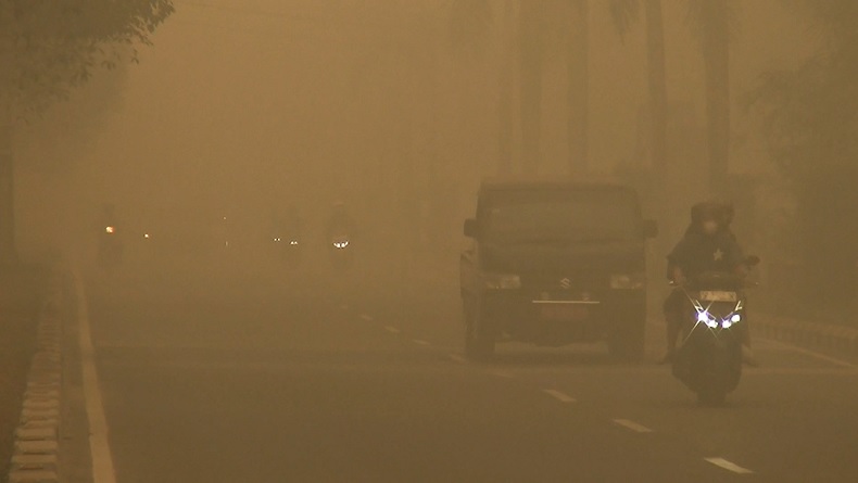 Kabut Asap Karhutla Makin Pekat, Kualitas Udara Palangka Raya Kategori Berbahaya