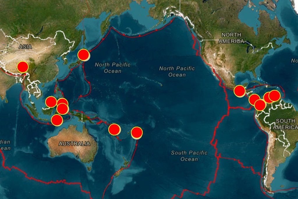 13 Gempa Besar Magnitudo 7 atau Lebih Guncang Dunia Sepanjang 2026, 2 Kali di RI