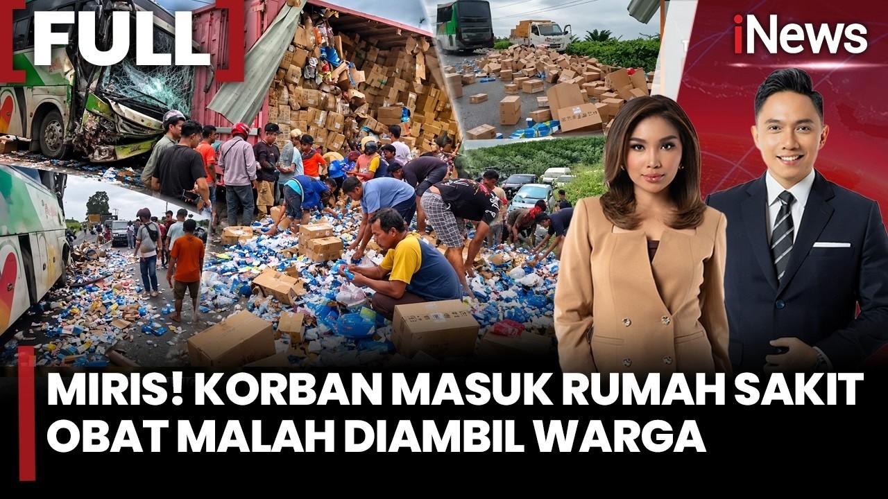 Kecelakaan Truk dan Bus di Labuhanbatu, Warga Malah Jarah Obat Berserakan di Jalan