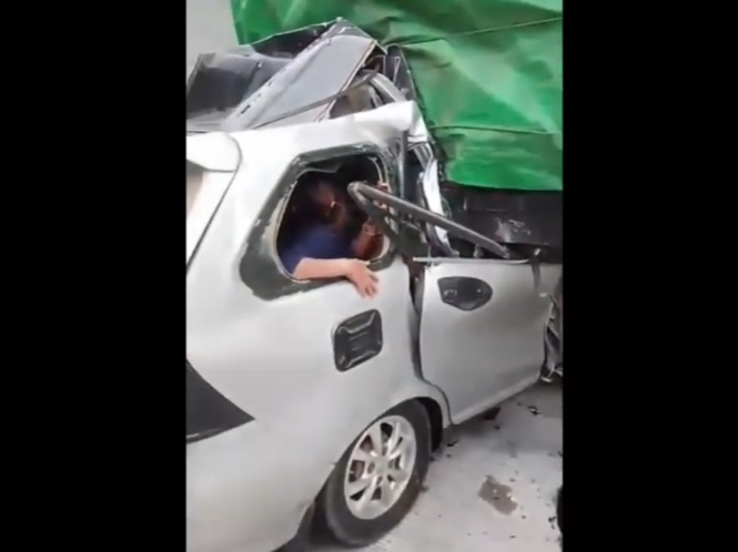 Kecelakaan Maut Minibus Hantam Truk Fuso di Tol Terpeka Lampung, 6 Tewas 4 Luka Berat