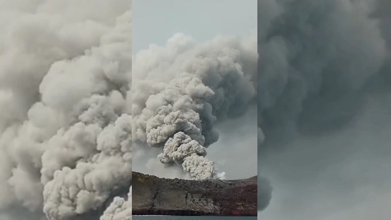 Abu Vulkanik Anak Krakatau Capai Pulau Sebesi, Nelayan Kembali ke Darat