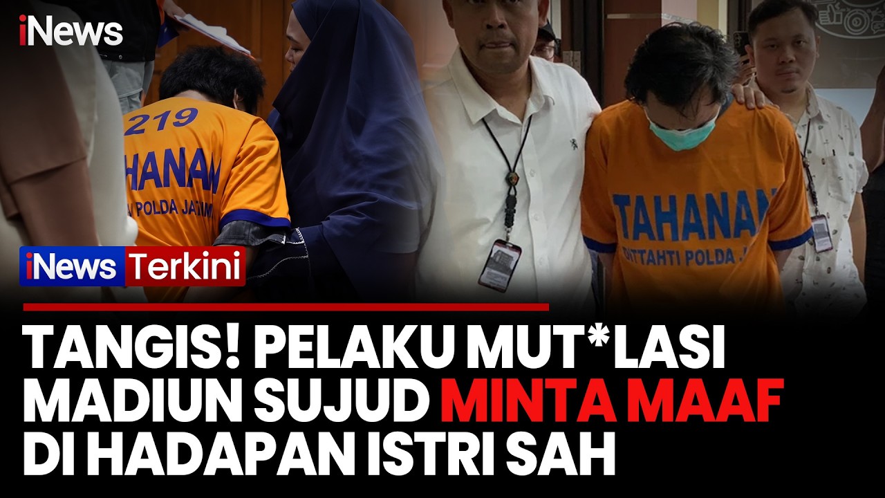 Momen Tersangka Mutilasi Ibu-Anak di Madiun Sujud di Hadapan Istri Sah