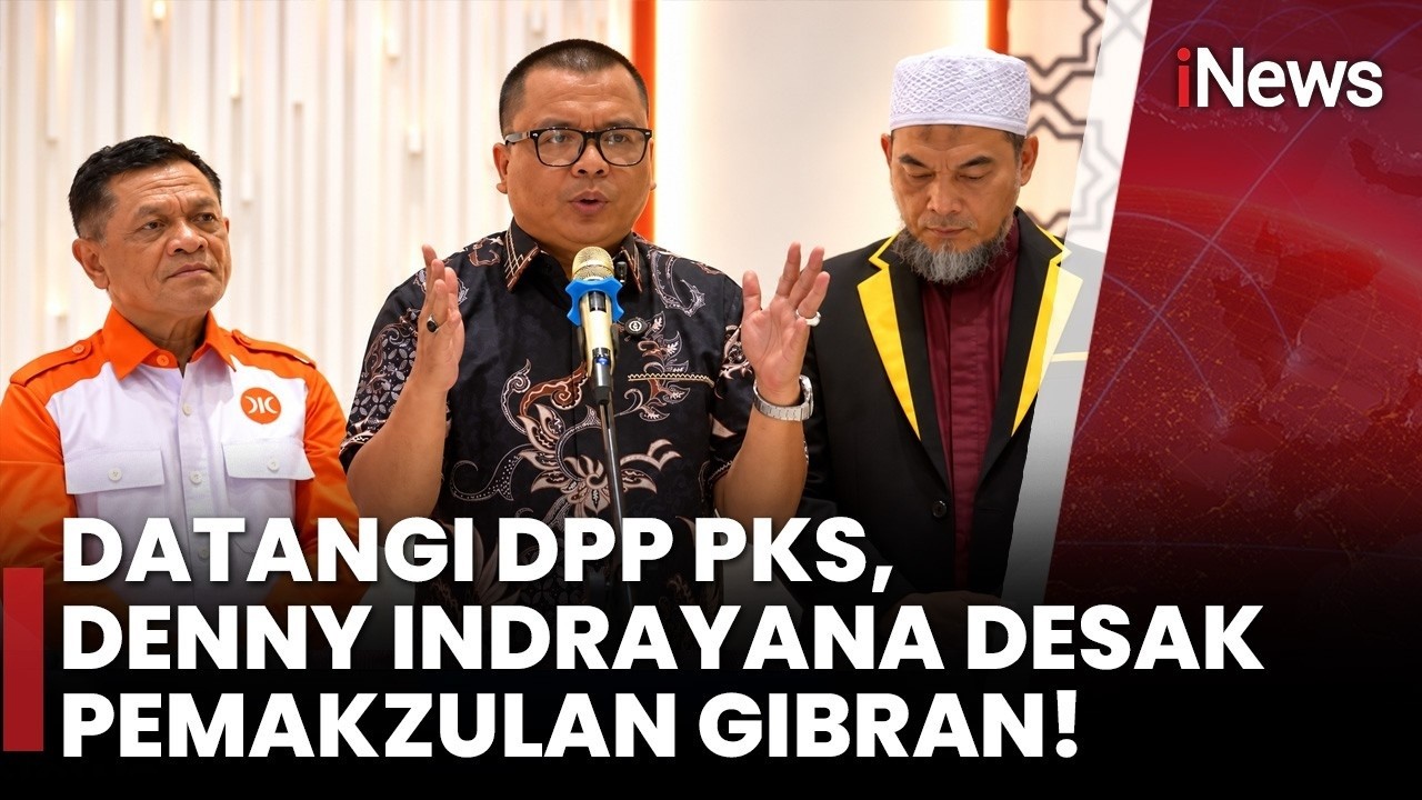 Denny Indrayana Sambangi PKS, Desak Parpol Mulai Proses Pemakzulan Gibran