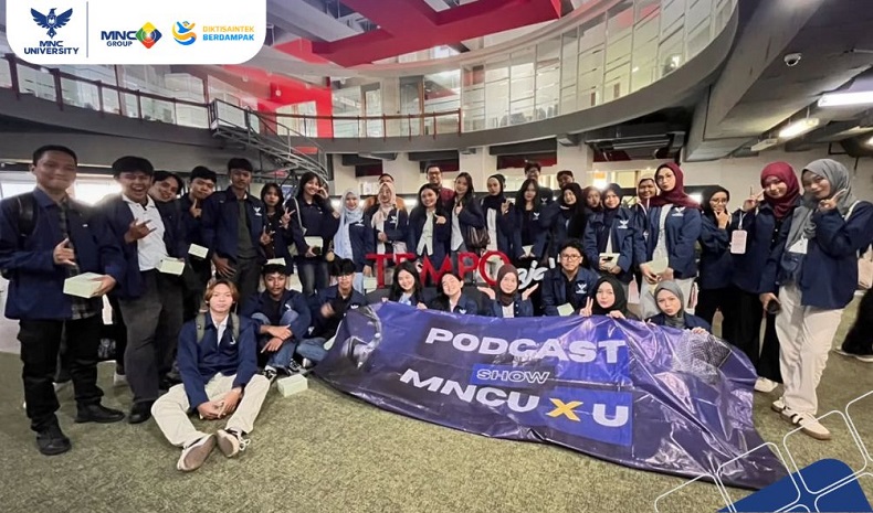 UKM Podcast MNC University Kunjungi Tempo Media, Pelajari Produksi Podcast Jurnalistik