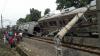 KRL Commuterline Terguling di Kebonpedes Bogor