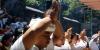 Umat Hindu Gelar Ritual Tolak Bala Virus Korona di Pelabuhan Padangbai