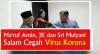 Video Ma'ruf Amin, JK dan Sri Mulyani Praktikkan Salam Cegah Virus Korona