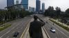 Suasana Jakarta pada Hari Pertama Pemberlakuan PSBB