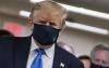 Pertama Kali, Donald Trump Pakai Masker di Depan Publik