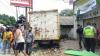 Diduga Rem Blong, Truk Boks Tabrak Bangunan di Bogor