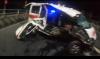 Ambulans yang Bawa Pasien Tabrak Pembatas Flyover Bandar Lampung, 2 Orang Luka
