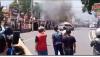 Minibus Tiba-Tiba Terbakar di Depan Polsek Cisarua