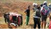 Minibus Terguling di Proyek Tol Cisumdawu, 2 Orang Tewas