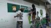 Ingatkan Protokol Kesehatan, Komunitas Mural Medan Lukis Dinding di Jalan Kereta Api