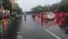 Banjir Rendam Sejumlah Kawasan di Surabaya, Macet di Mana-Mana 