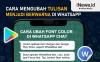 Infografis Ubah Tulisan Jadi Berwarna di WhatsApp