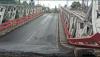 Pembongkaran Jembatan Rembun di Jalur Pantura Pekalongan Tunggu  Alat Berat 