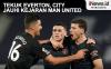 Infografis Manchester City Jauhi Kejaran MU usai Hajar Everton