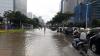 Jakarta Banjir, Jalan Jenderal Sudirman Tergenang Air Sebabkan Kemacetan - Bagian 1