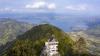 Keindahan Panorama Danau Toba Terlihat dari Menara Pandang Tele