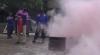 Puluhan Siswa SMK di Kota Tegal Ikuti Simulasi Pemadaman Kebakaran 