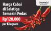 Infografis Harga Cabai di Salatiga Semakin Pedas Rp120.000 per Kilogram