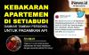 Infografis Kebakaran Apartemen di Setiabudi