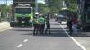 Aparat Polres Brebes Mulai Sekat Kendaraan dari Arah Jawa Barat  