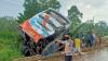 Bus Rosalia Indah Senggol Truk Pengangkut Motor di Mesuji, Sopir Tewas