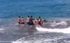 Paus Terdampar di Pantai Lebih Gianyar Ditolong Warga kembali ke Laut