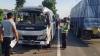 Bus Rombongan Keluarga Terbalik di Tol Belmera, 2 Orang Tewas