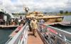 Kunjungan ke Banyuwangi, Prabowo Tinjau KRI Golok dan Tank Boat Antasena