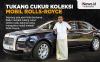 Infografis Tukang Cukur Rambut Koleksi Mobil Mewah Rolls-Royce