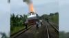 Kereta Api Terbakar di Bandarlampung, Bawa Penumpang Rombongan Prajurit TNI