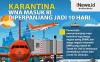 Infografis Karantina WNA Masuk RI Diperpanjang Jadi 10 Hari
