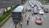 Bus TransJakarta Tabrak Beton Pembatas, Sopir Diduga Kurang Konsentrasi