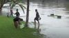 Sungai Badung Meluap, Warga Denpasar Panen Ikan 
