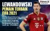 Infografis Robert Lewandowski Pemain Terbaik FIFA 2021