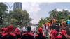Desak Cabut Keputusan JHT, Massa Buruh Demo Kantor Kemnaker