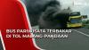 Bus Pariwisata Terbakar di Tol Malang-Pandaan, 48 Penumpang Selamat