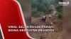 Viral Jalan Rusak Parah, Siswa Kesulitan Melintas di Banjit Way Kanan