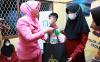 Anak Yatim Piatu di Bandung Semringah Dapat Paket Sembako dari Bhayangkari Polda Jabar