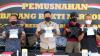 Polda Jateng Musnahkan Puluhan Kilogram Ganja dan Sabu Hasil Operasi Bersinar Candi